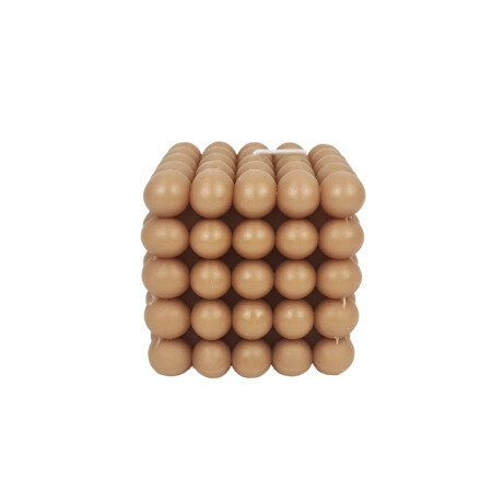 Vela burbuja cuadrada 5x5 Beige
