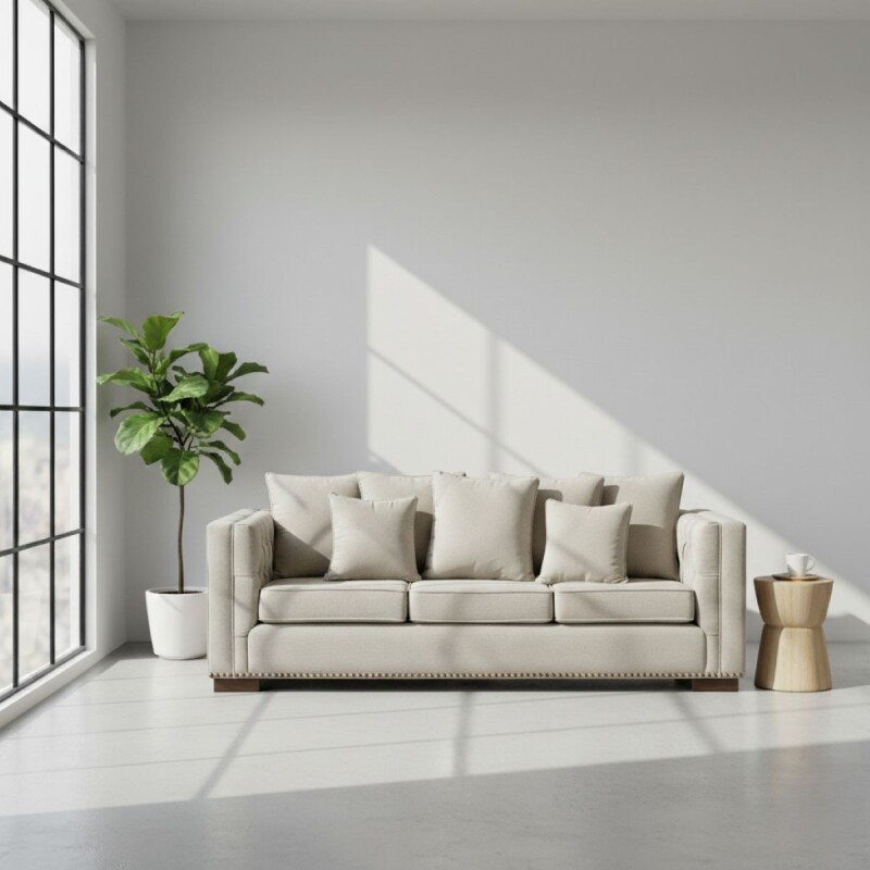 SOFA 3 PUESTOS MARIANA - CRUDO 305530 (CD) Unica