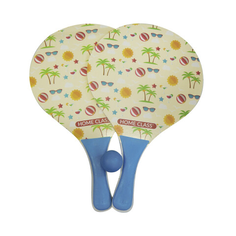 Set de Paletas Playeras y Pelota Varios Diseños 38 cm Playa