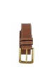 Cinto dama c/forro de 35mm doble pasador Marron