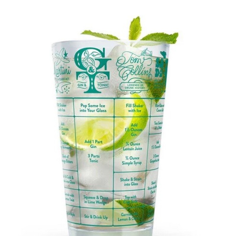Vaso de vidrio medidor Gin