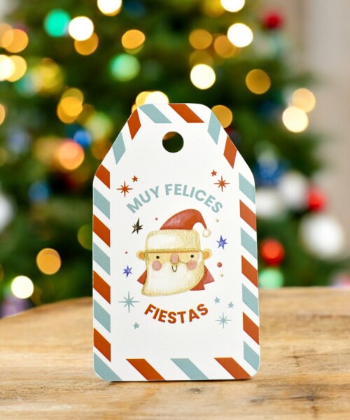 Tag colgante navidad 5x8,5 cm DISEÑO 18