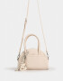 Bowling Cartera Bowling Con Charm - Marron Beige