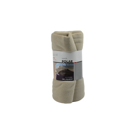 Manta polar 1 plaza 127x152 cm BEIGE