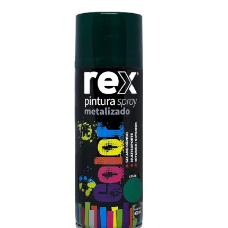 Pintura Aerosol Spray Colores Metalizados Secado Rápido Verde