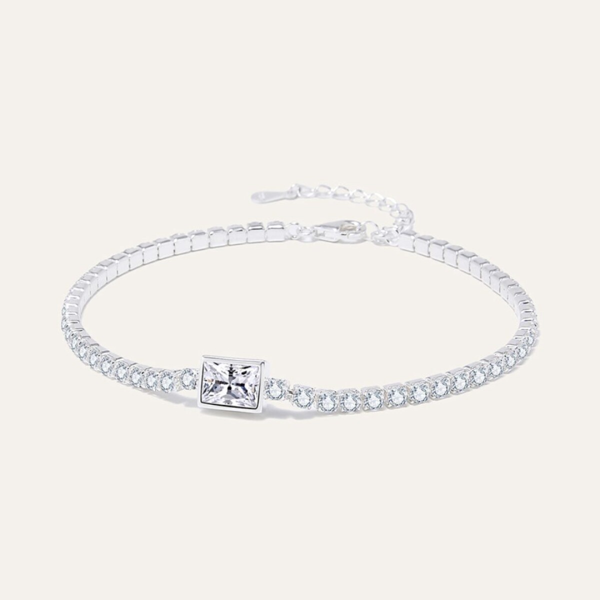 Pulsera Tenis N°3 - Plata 925 