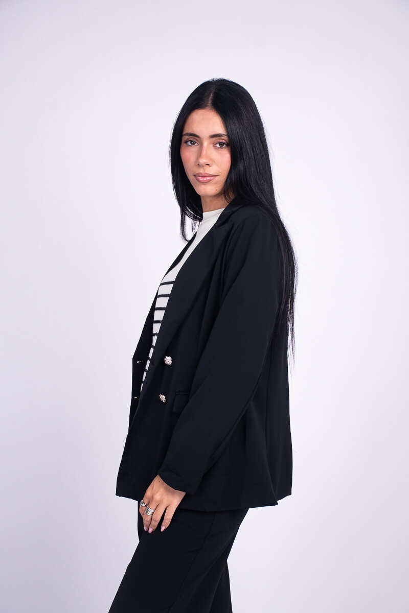 Blazer 4 botones - Negro 