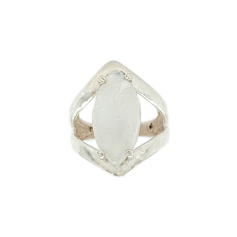 Anillo Almendra-Plata 925-Piedra Luna-AN3080 conpiedra