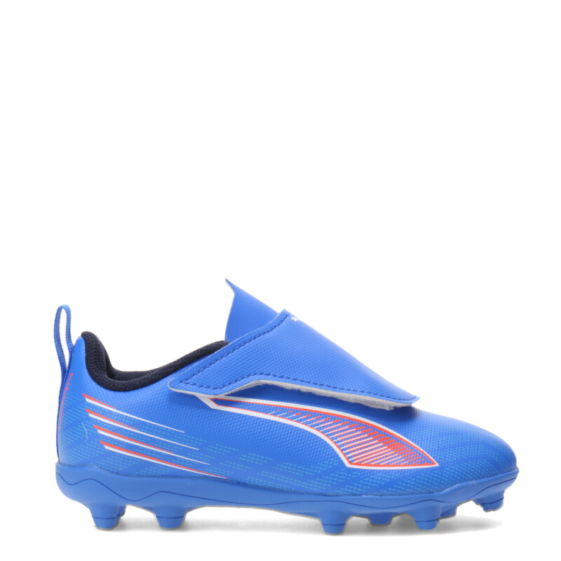 Championes Puma Futbol 11 Ultra 6 Play FG Unisex Azul - Blanco - Rojo