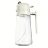 Pulverizador y dispensador de aceite 2 en 1 blanco