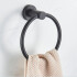 Toallero negro de acero inoxidable para amurar Toallero Negro De Acero Inoxidable para amurar