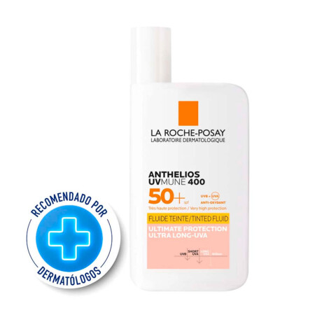 Protector Solar Facial La Roche-Posay Anthelios Uv Mune 400 fluido con color Fps 50+ 50 ml