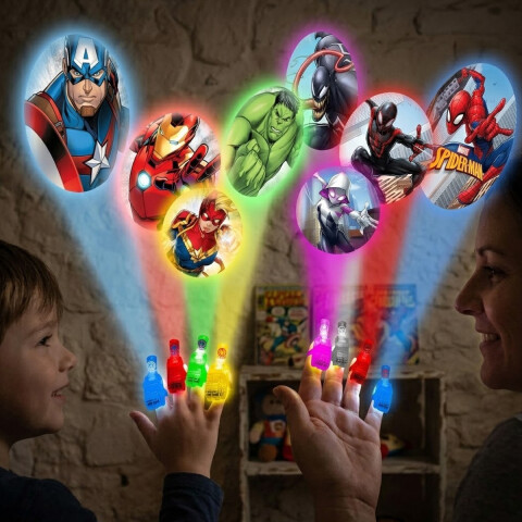 Set x 4 Proyectores Marvel para Dedos Diseños Surtidos U