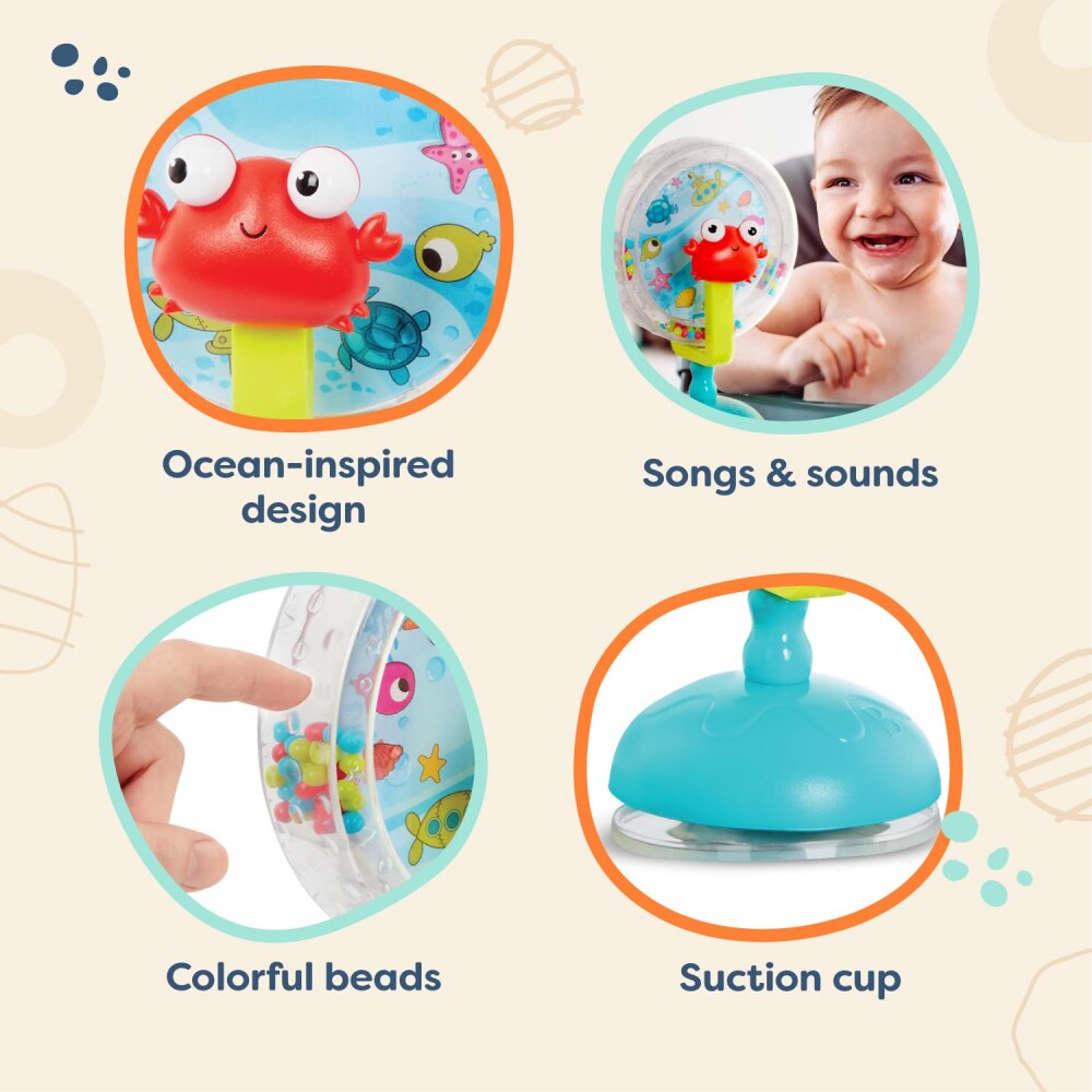 Rueda musical para silla de comer ventosa BTOYS Rueda musical para silla de comer ventosa BTOYS