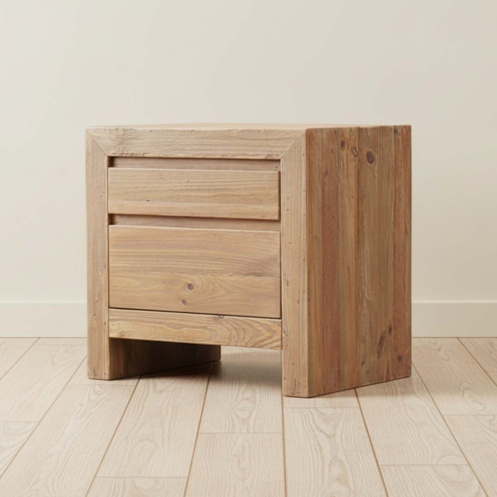 MESA DE LUZ MADERA NATURAL-BEIGE DIXON