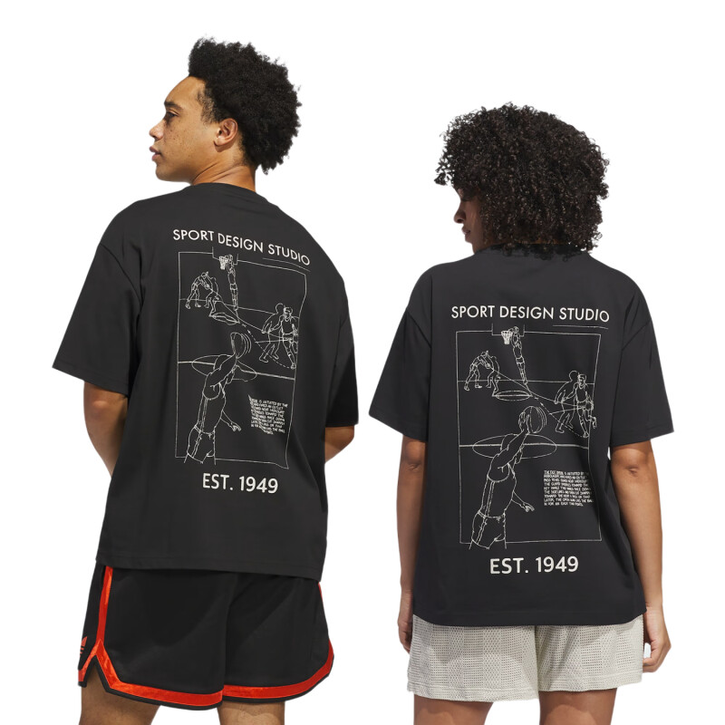 Remera Adidas Sport Design Fastbrk - Negro Remera Adidas Sport Design Fastbrk - Negro