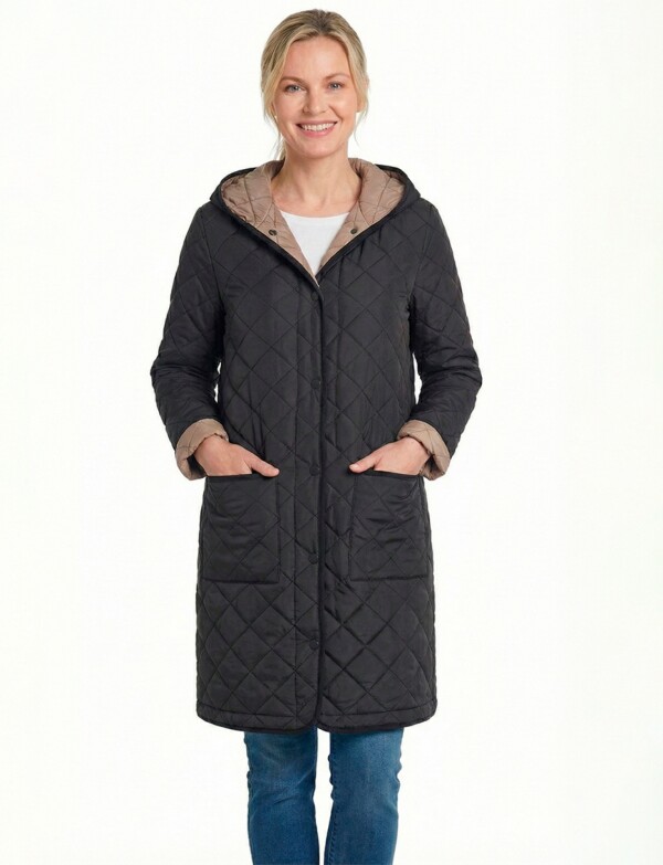 Campera Abrigo Reversible BEIGE