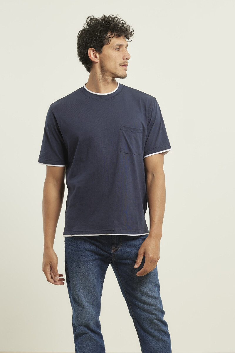 T-shirt Navigator - Azul Oscuro 
