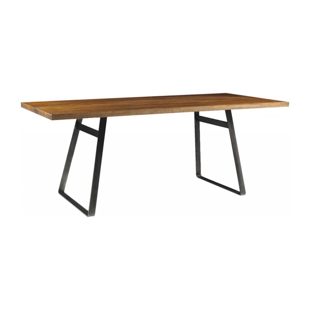 MESA DE COMEDOR MADERA-Y-METAL MARRON YORK