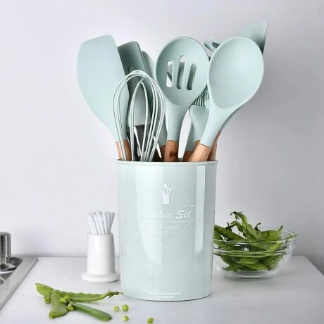 SET DE ESPÁTULAS ANTIADHERENTE 11 UNIDADES 12.5*12.5*33.5CM 001