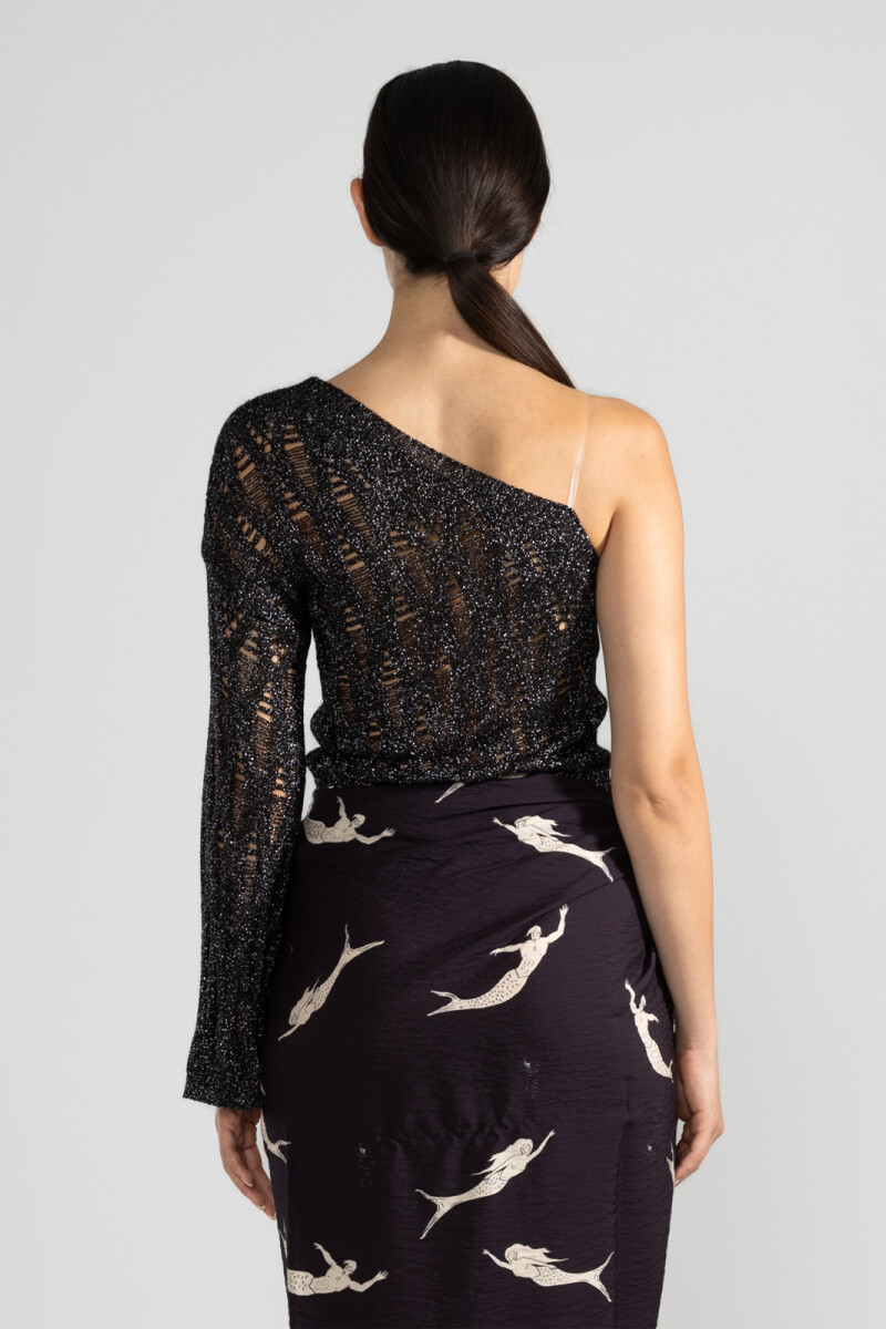 LARA KNIT TOP Black