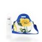 Set de lunchera Big de neopreno con correa ajustable y botella de acero inoxidable 500ml brio set fiore/blanco