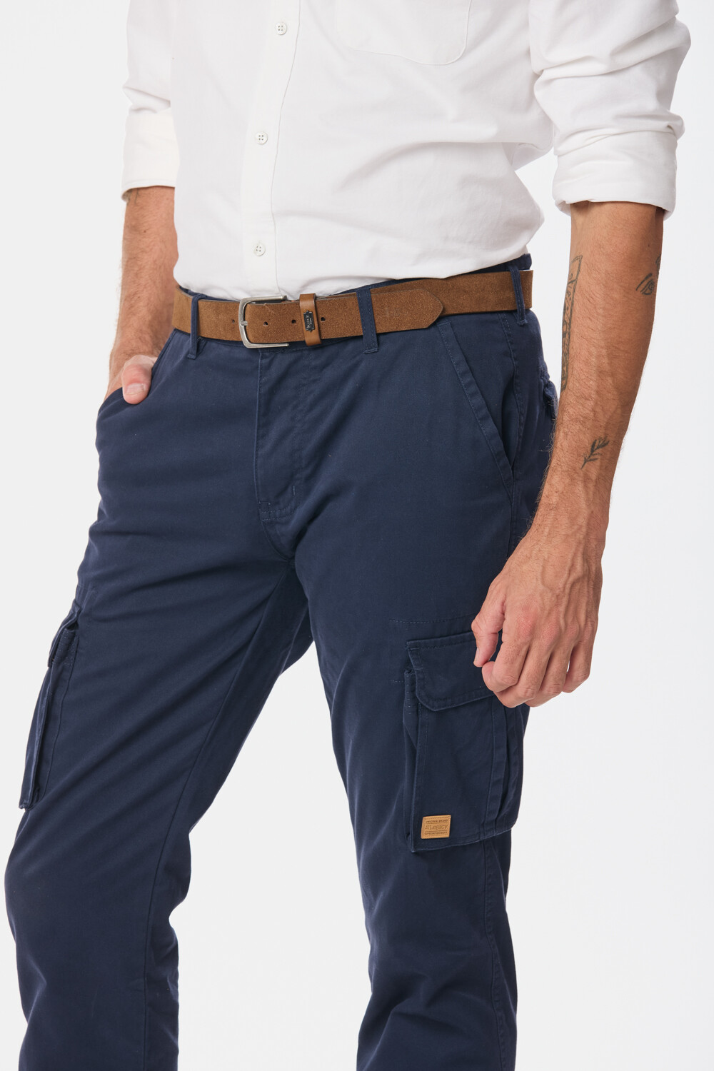 PANTALON CARGO Azul