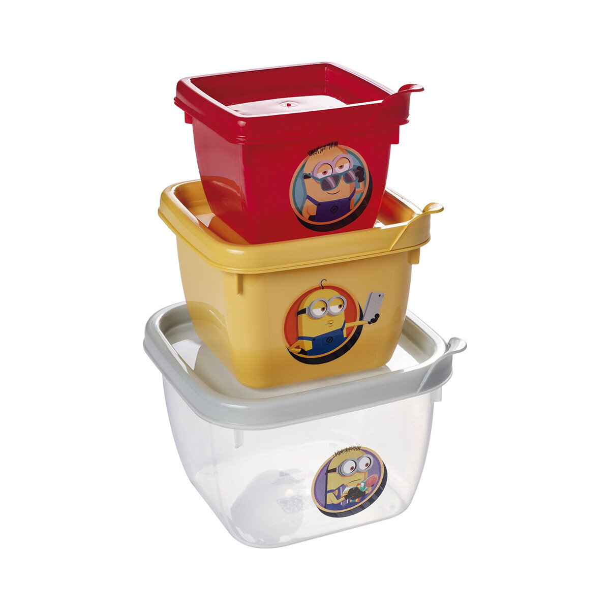 Pack x 3 Recipientes Minions 