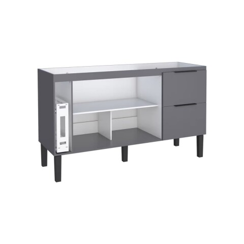 Mueble bajo mesada cocina Cisne 150cm gris Cozimax Mueble Bajo Mesada Cocina Cisne 150cm Gris Cozimax