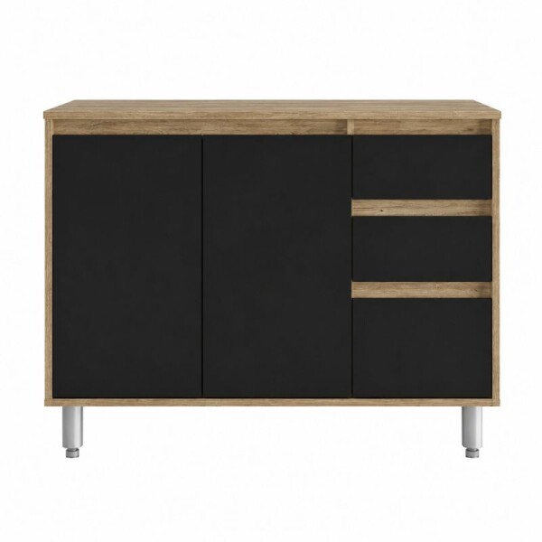 MUEBLE DE BAÑO 100 CM SIN BACHA - NEGRO MUEBLE DE BAÑO 100 CM SIN BACHA - NEGRO