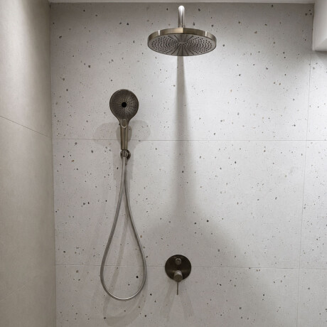 DUCHA DE EMPOTRAR MONOCOMANDO SATINADO CEPILLADO SIGNATURE GRIS-BRUSHED NICKEL