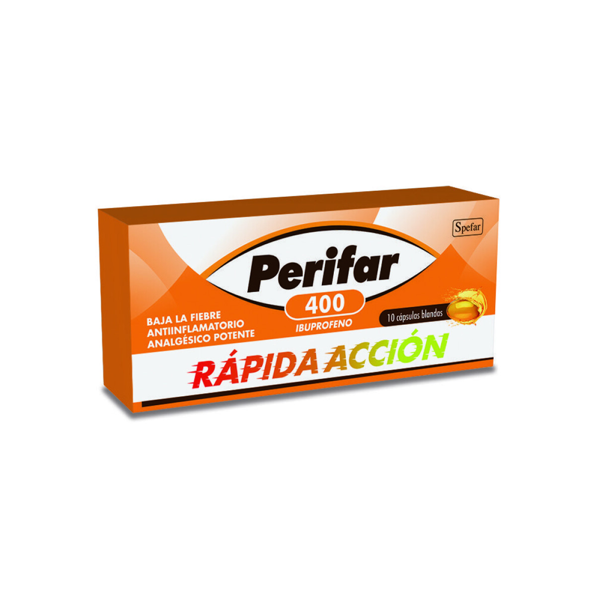 Perifar 400 Rápida Acción 10 Cápsulas 