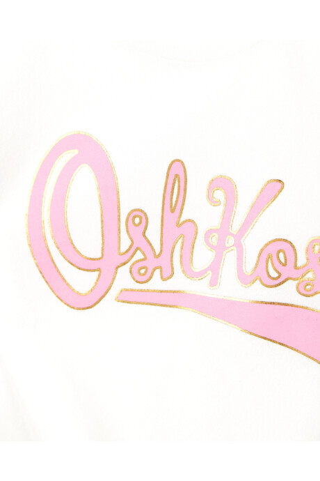 Remera de algodón, con lazos y logo Sin color