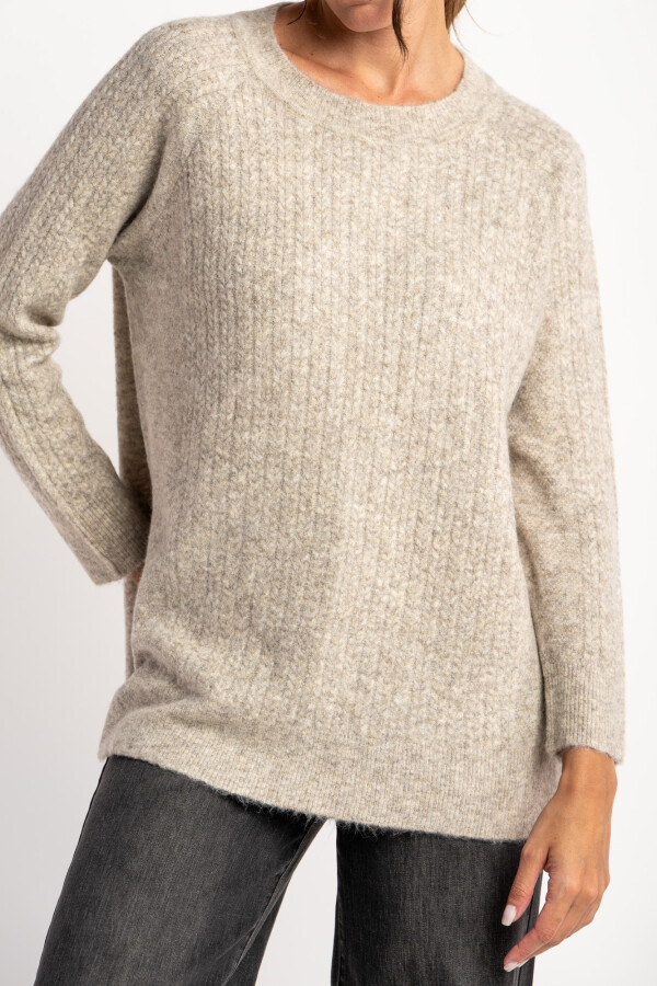 Sweater Texturado Vison
