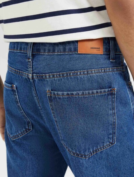 PANTALÓN DE JEAN BÁSICO SLIM CON ELASTANO AZUL