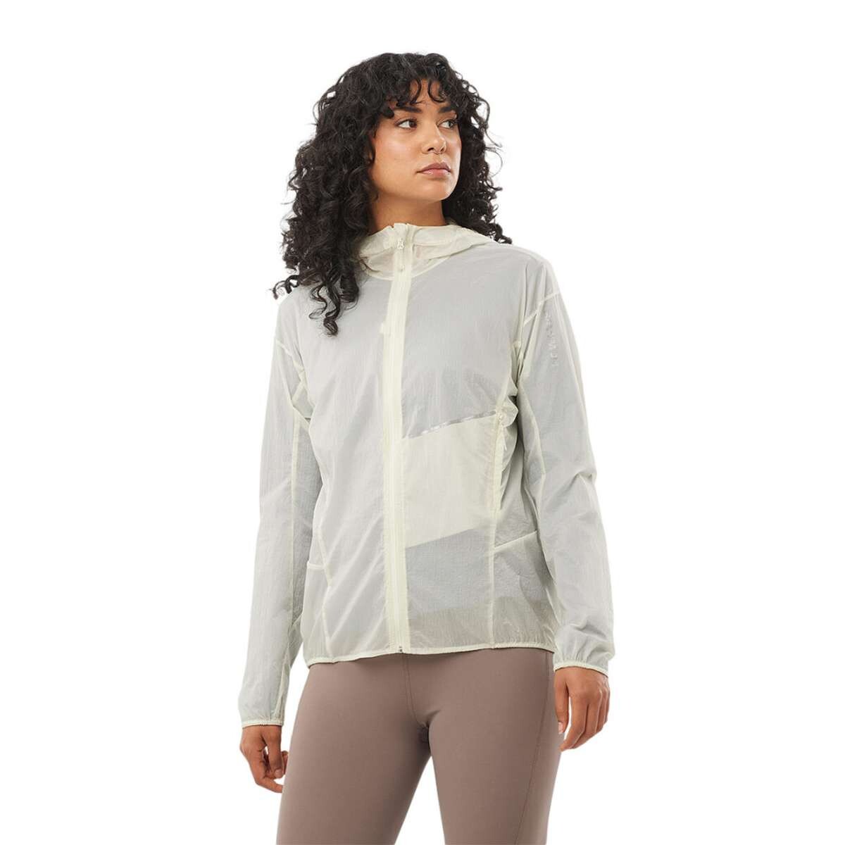 Salomon Rompeviento Sense Aereo Wind Jkt W Icicle Para Mujer - Crudo 
