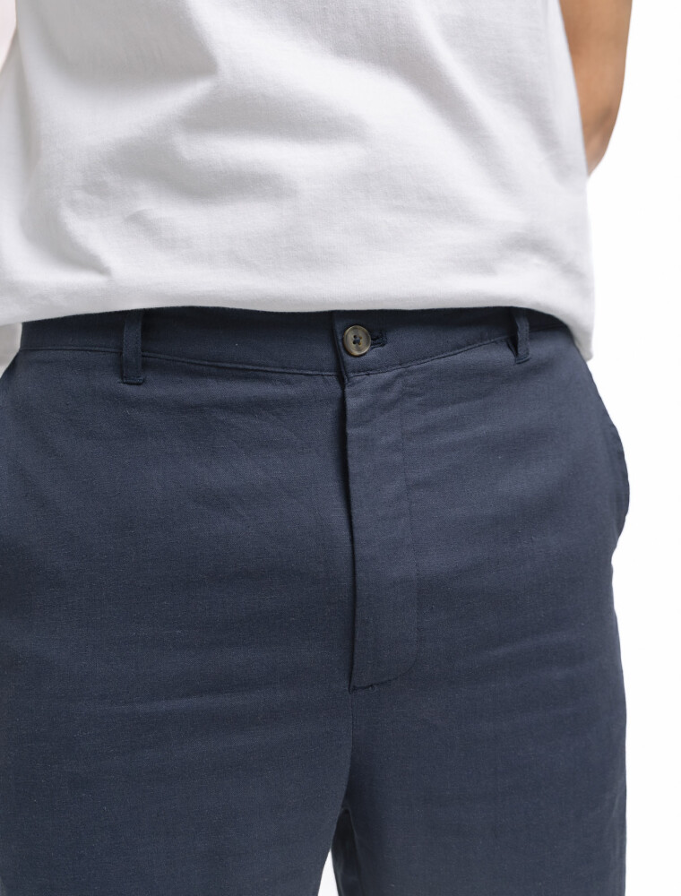 Pantalon Lino Nihau Marino