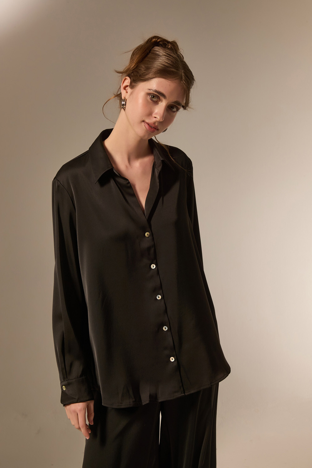 Camisa Weylos Taupe Claro
