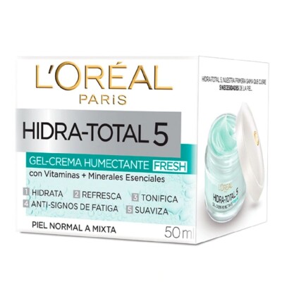 Crema Facial L'Oréal Hidra Total 5 Matificante Día 50 ML Crema Facial L'Oréal Hidra Total 5 Matificante Día 50 ML