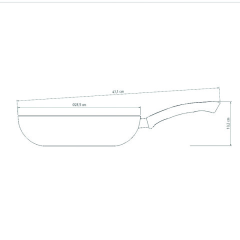 Sartén hondo modelo "PARIS" Ø28cm TR5604