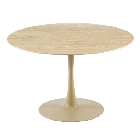 JUEGO DE COMEDOR METAL-Y-PIEDRA TULIP