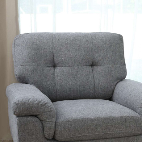 BUTACA Tela y Madera Natural Living Lamona Gris Oscuro