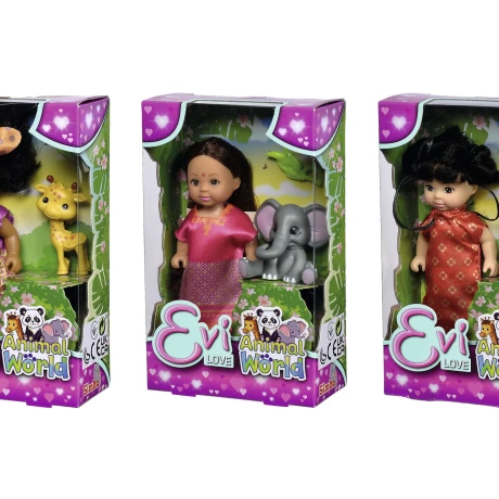 Set Evi Animales del Mundo Elefante Jirafa Panda 001
