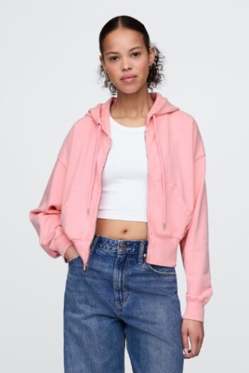 Canguro Con Cierre Sin Felpa Mujer May Pink