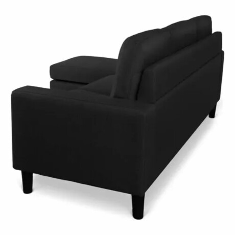 Sillon 3 cuerpos con chaise Herbie Negro