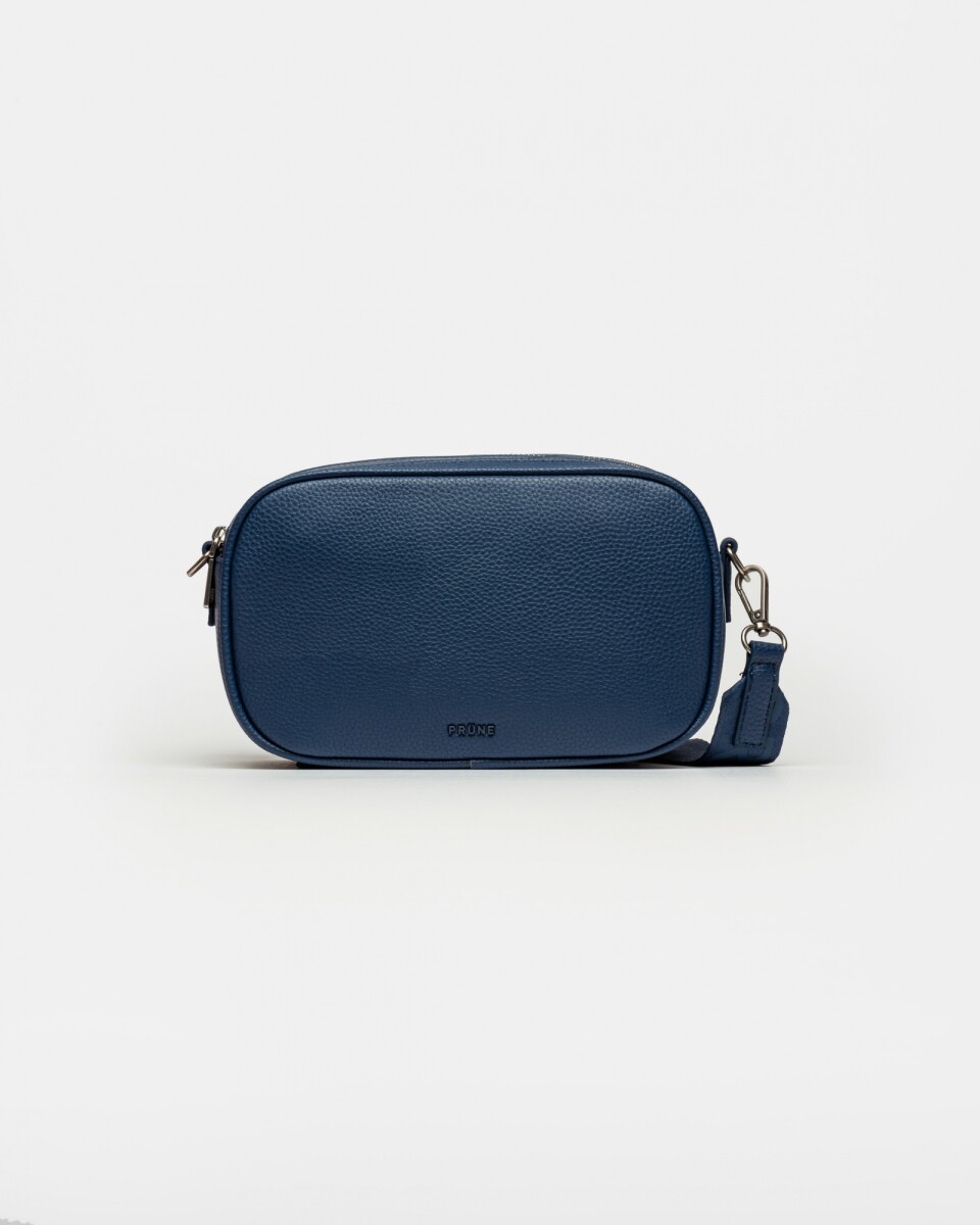 Bandolera Adisa En Efecto Cuero - Azul 