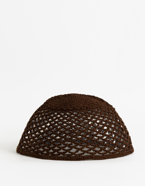 Vinchas Textiles Lisas Gorro Tejido Casquette - Marron Chocolate