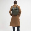 Mochila Soft En Cuero Graneado Verde