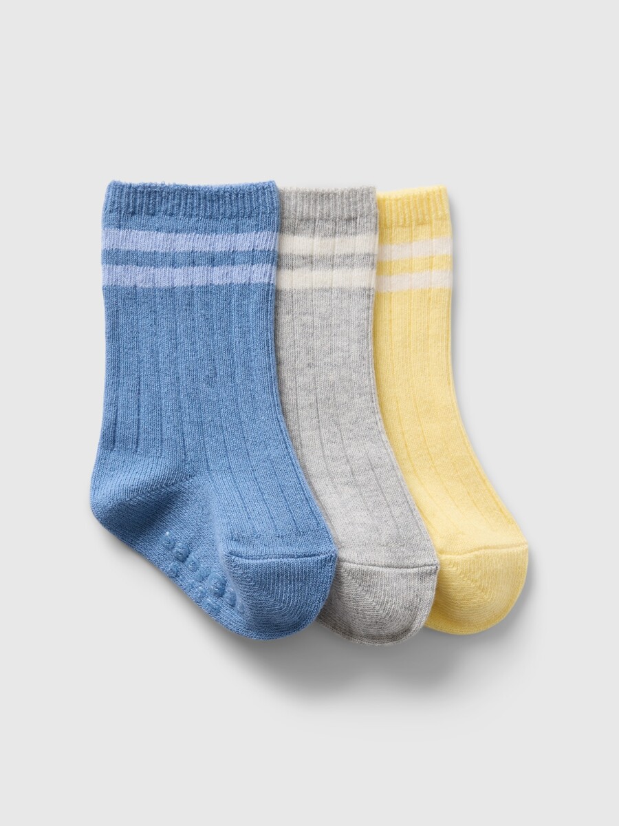 Medias Pack X3 Bebé - Quiet Blue 