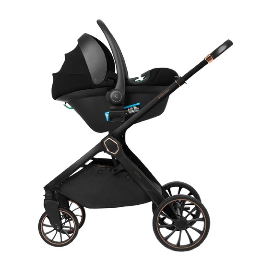 Travel system 4 en 1 TIFFANY ISOFIX KIKKABOO - Army green Travel system 4 en 1 TIFFANY ISOFIX KIKKABOO - Army green